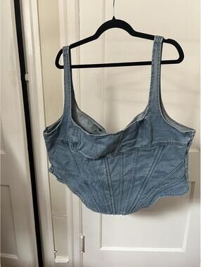 PrettyLittleThing Women's Blue Corset